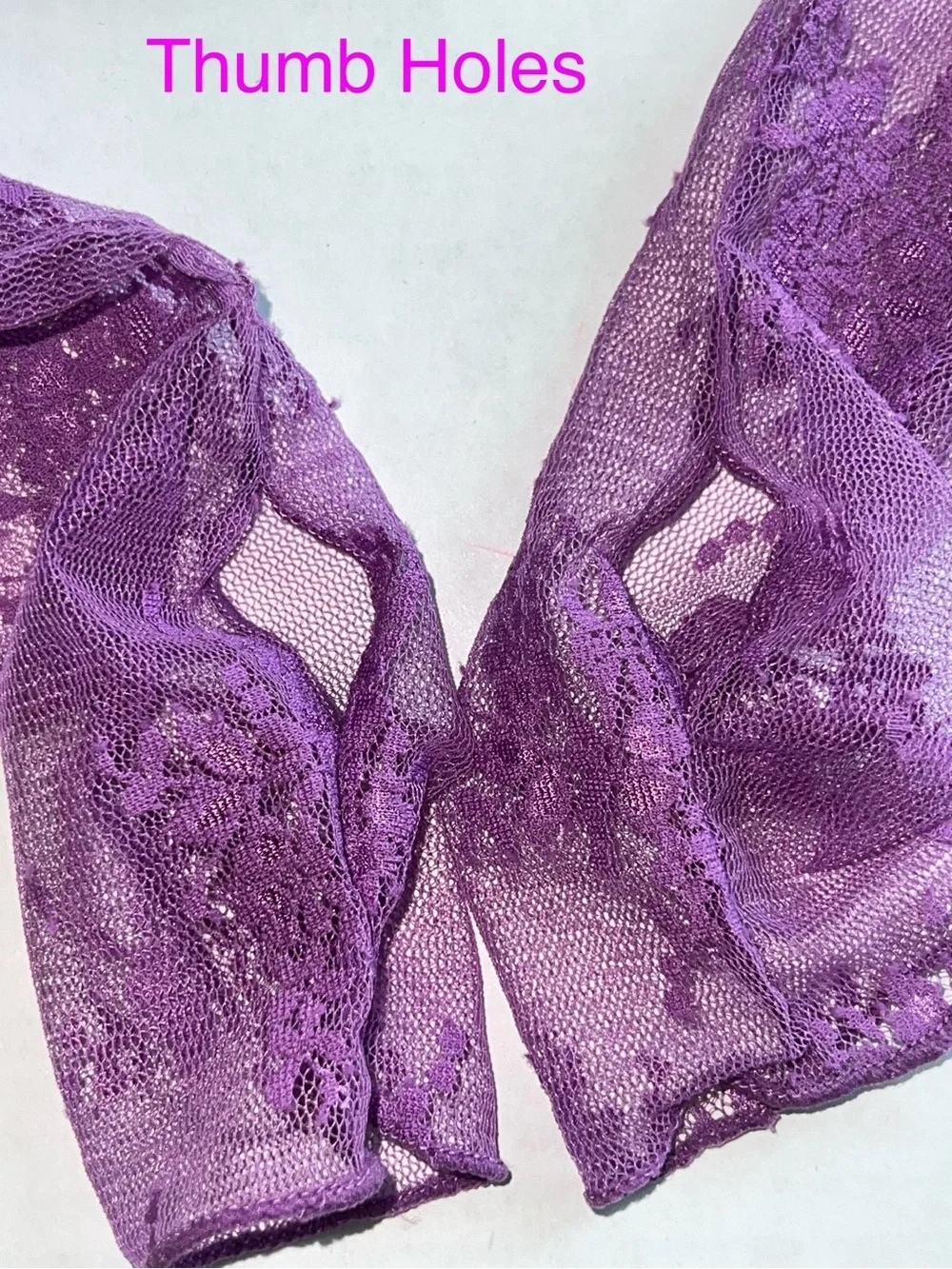 🆕 Free People Lady Lux Layering Sheer Lace Long-Sleeve Top Lilac combo XS